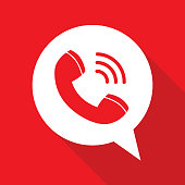 istock Telephone Receiver Speech Bubble 1219230801