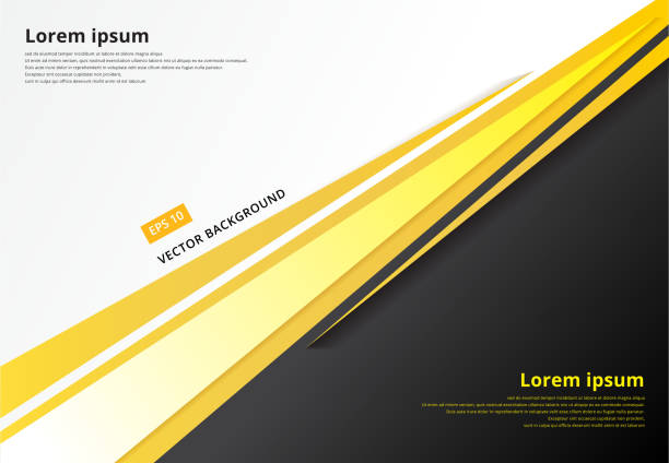 template corporate concept yellow black grey and white contrast background. Vector graphic design illustration template corporate concept yellow black grey and white contrast background. Vector graphic design illustration, copy space yellow stock illustrations