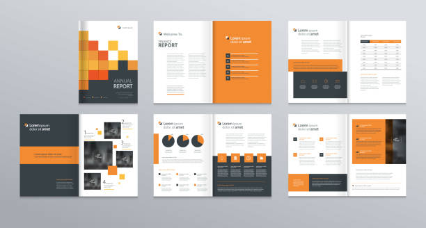template layout design with cover page for company profile ,annual report , brochures, flyers, presentations, leaflet, magazine,book . and  vector a4 size for editable. vector art illustration