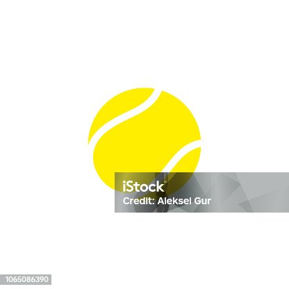 istock Tennis ball. Icon 1065086390