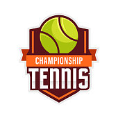 Tennis logo, american logo sport