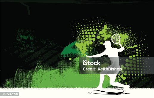 istock Tennis Player Volley Background - Men 165942901