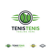 Tennis Sport logo designs badge, Tennis Emblem Championship vector