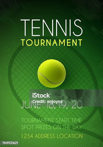 istock Tennis tournament poster 1149131621