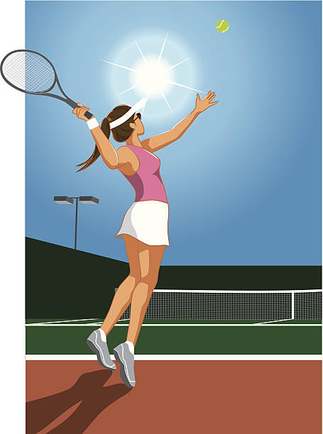 bildbanksillustrationer, clip art samt tecknat material och ikoner med tennis - tennis court