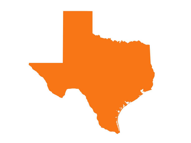 техасская карта - texas stock illustrations