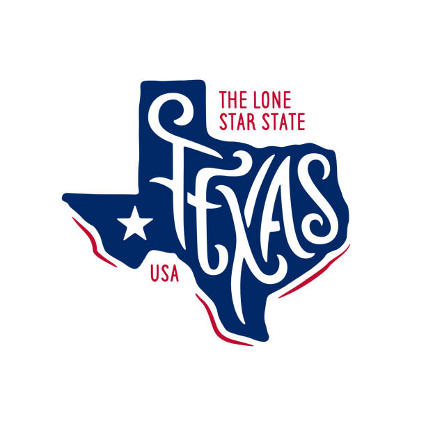 ilustrações de stock, clip art, desenhos animados e ícones de texas related t-shirt design. the lone star state. vintage vector illustration. - texas
