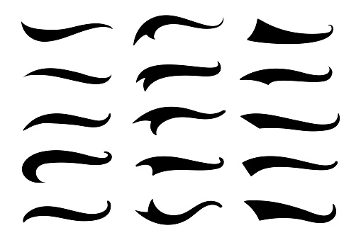text tail. The tail of the sports text. to decorate the end of the font.