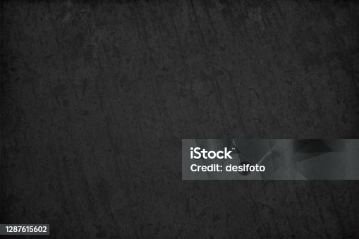 istock Textured black coloured grunge old vector backgrounds resembling a slate rock or blackboard 1287615602
