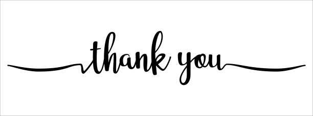 thank you hand lettering design. thank you calligraphy. thank you text typography letter vector graphic design for greeting card label and web banner. - thank you stock illustrations