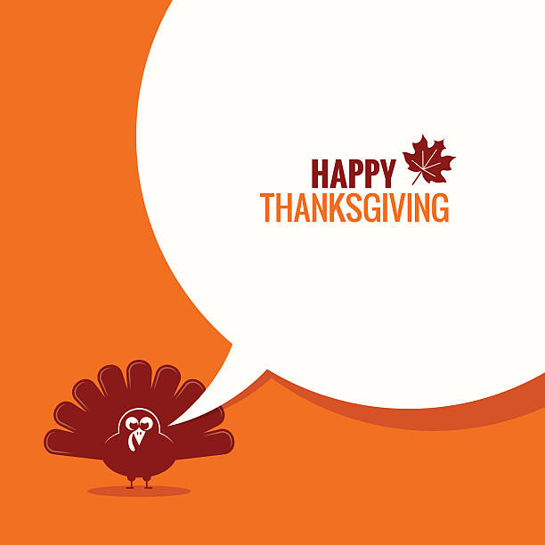 ilustraciones, imágenes clip art, dibujos animados e iconos de stock de fondo de la burbuja del discurso del pavo de acción de gracias - thanksgiving turkey