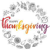 istock Thanksgiving wreath stock illustration 1277286998