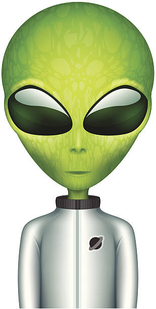 ilustrações de stock, clip art, desenhos animados e ícones de the alien no spacesuit personagem - astronauta green