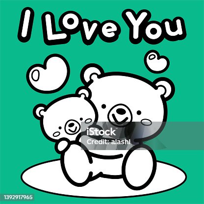 istock The cute bear family (baby bear and her mom or father) embrace each other 1392917965