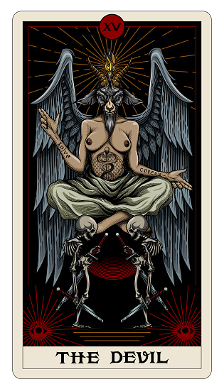 The Devil tarot card.