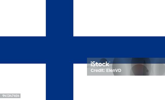istock The Flag of Finland. National symbol of the state. Vector illustration. 941347454