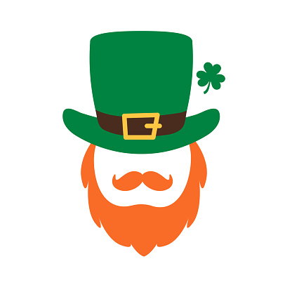 The gnomes wear a top green hat holding a clover. A symbol of good luck in st.patrick's day