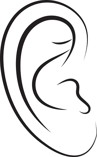 The Human Ear Vector Illustration Stock Illustration Download Image