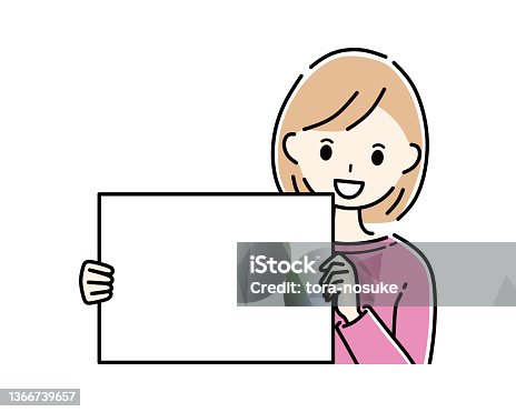 istock The person who has the message board. 1366739657