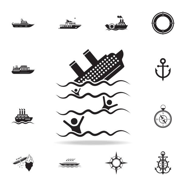 Sinking Boat Illustrations, Royalty-Free Vector Graphics & Clip Art