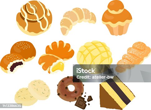 istock The various icons of bread 1413386635
