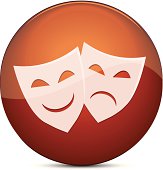 vector file of Theater Masks, eps10, transparency used.