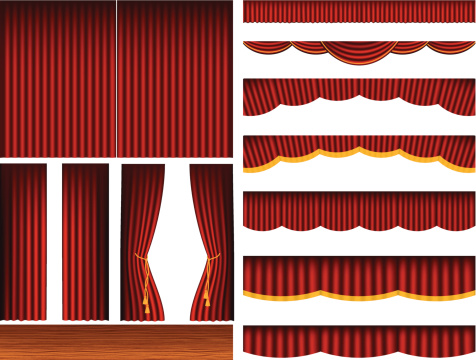 Theatre Stage Curtains Set