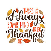 istock There is always something to be thankful for- thanksgiving text, with leaves. 1335248526