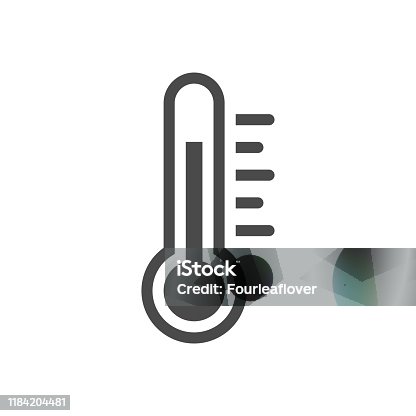 istock Thermometer . Vector Flat design stock illustration 1184204481