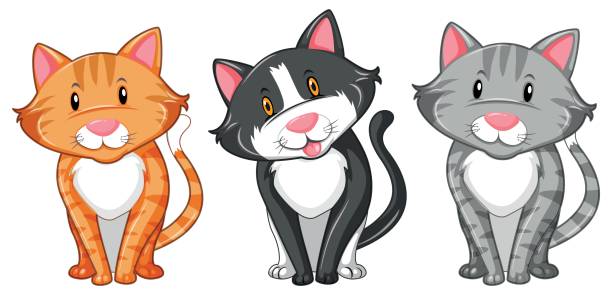 Three Cats Illustrations Royalty Free Vector Graphics Three Cats Illustrations Royalty Free Vector Graphics
