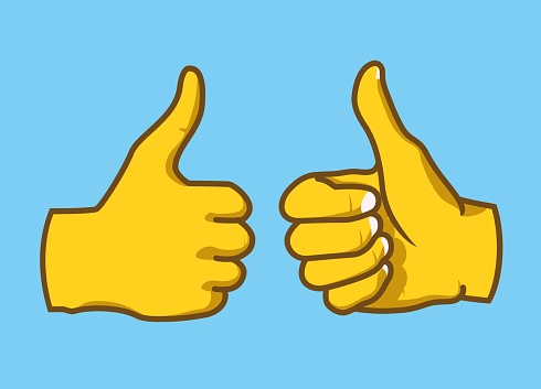 What does the thumbs up emoji mean.