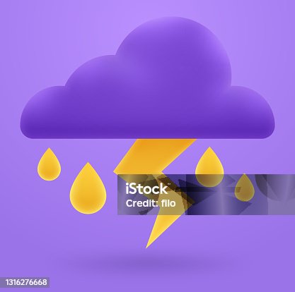 istock Thunder and Lighting Storm Cloud 1316276668