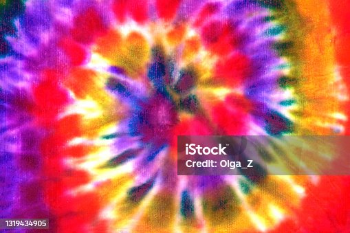 istock Tie dye spiral shibori colorful watercolour abstract background 1319434905