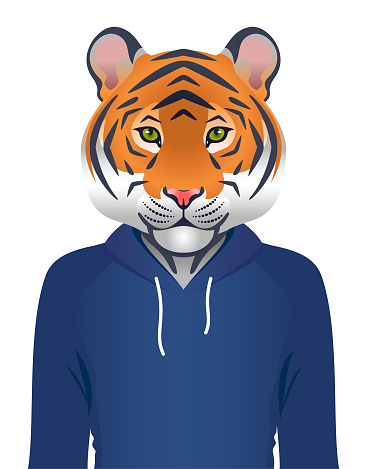 Tiger with a human body