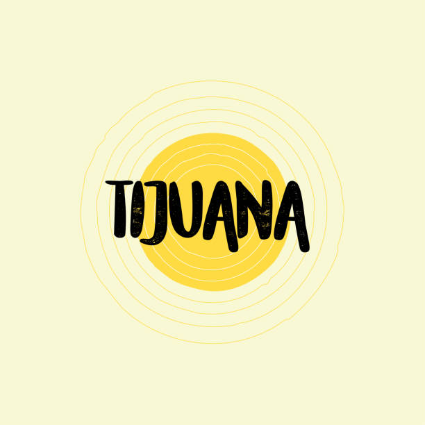 tijuana yazı tasarımı - tijuana stock illustrations