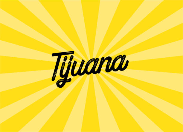 티후아나 레터링 디자인 - tijuana stock illustrations