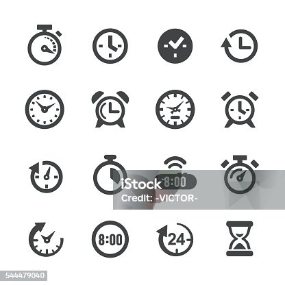 istock Time and Clock Icons - Acme Series 544479040