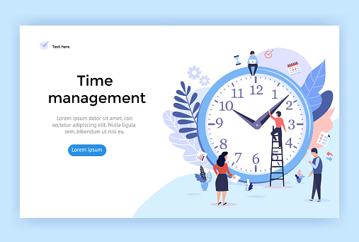 Time management concept illustration.