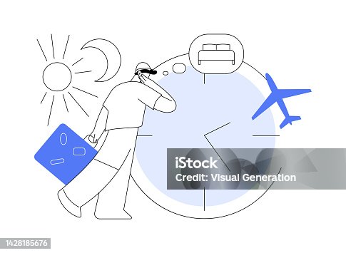 istock Time zones abstract concept vector illustration. 1428185676