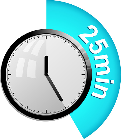 Timer 25 Minutes Stock Illustration - Download Image Now - iStock