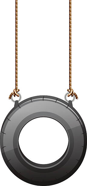 Royalty Free Tire Swing Clip Art, Vector Images ...