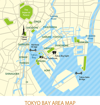 Tokyo bay area map ( Japanese)