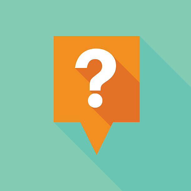Tooltip icon with a question sign Illustration of a tooltip icon with a question sign question mark stock illustrations