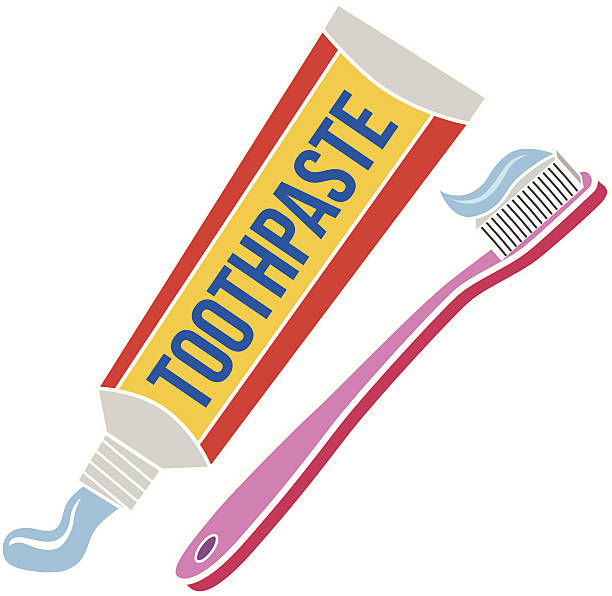 зубная паста и зубная щетка на английскому