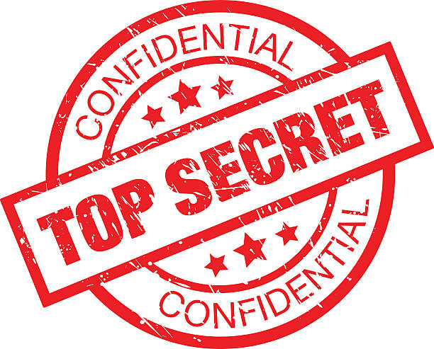 Top Secret Rubber Stamp EPS 10 and JPEG top secret stock illustrations