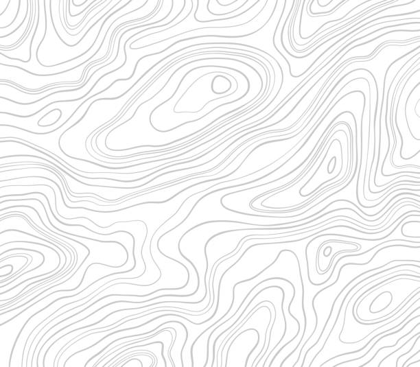 地形線は滑らかなパターンの背景を抽象化します。