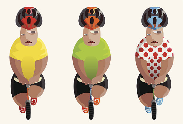 bildbanksillustrationer, clip art samt tecknat material och ikoner med tour de france winners - tour de france cycling