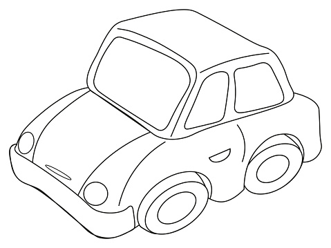 Toy car vector illustration.