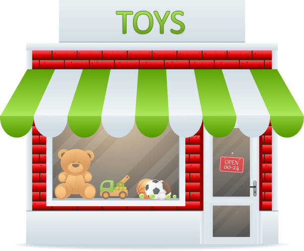 Toy Shop vector art illustration