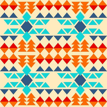 Traditional native american seamless pattern 02